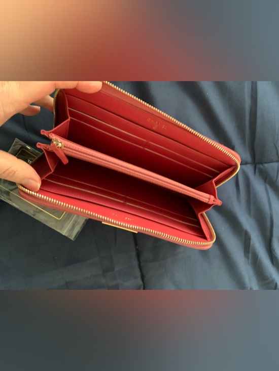 Chanel Pink Quilted Leather Zip Wallet - Picture 9 of 12